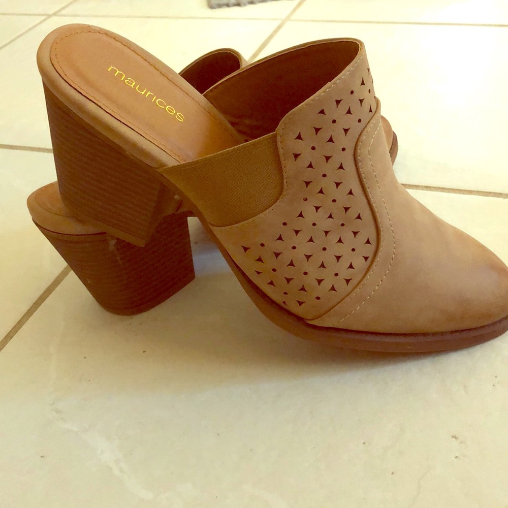 Size 8.5 Brown Mules